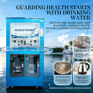 24H Commercial Dual Spout Self-Service 11 Stage Filtration UV Sanitization Water Vending Machine 800 GPD Reverse Osmosis System - Product Image 4