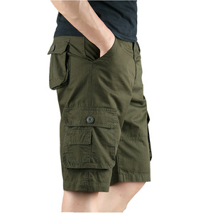 Pantalones cortos tácticos para exteriores de lona de algodón 100% para <span class=keywords><strong>hombre</strong></span>, pantalones deportivos para aficionados al deporte, senderismo, caza, pantalones cargo de Safari con múltiples bolsillos - Product Image 3