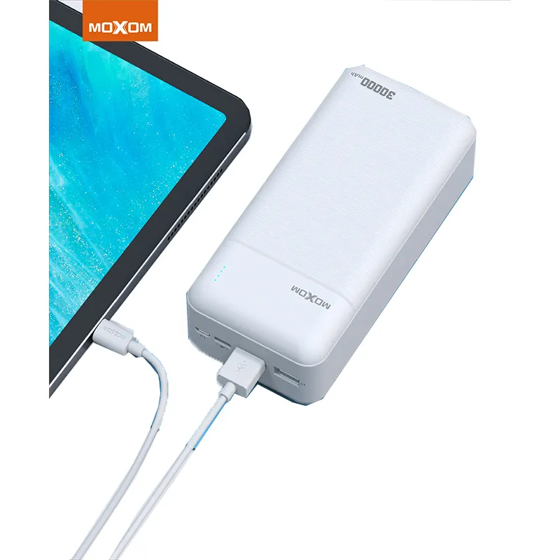 Moxom LED thành phố 30000 mAh cung cấp điện 30,000 mAh công suất cao 2.4A sạc nhanh