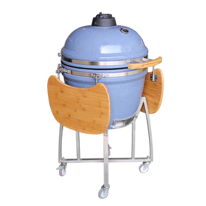 Barbecue au charbon Kamado 23,5 pouces en céramique avec rôtissoire (certifié UE) pour poulet grillé - Product Image 1