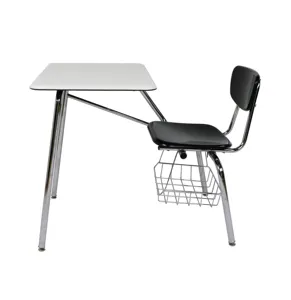 Zoifun móveis para sala de aula, mesa e cadeira de plástico duro para treinamento de estudantes