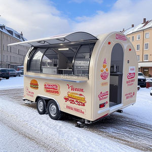 Camion mobile OEM 2025 en acier inoxydable pour la vente de glaces, remorque alimentaire économique pour la rue, chariot à hot-dogs - Product Image 2