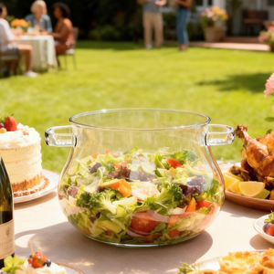 Olla de Cocina de Vidrio de Borosilicato Alto de 3500 ml, Resistente al Calor, para el Hogar, Fiestas Familiares, Uso Comercial, Cocina de Gas Clásica, para Sopa y Caldo - Product Image 2