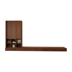 Mueble de TV Chen Le de Madera de Nogal H1, Mueble de Salón con Almacenamiento y Cajones - Product Image 5