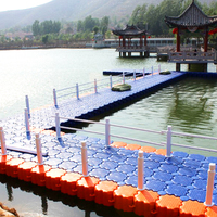 Pont flottant durable pour quai de bateau, quai pour jet ski, plateforme flottante pour aquaculture et pêche récréative