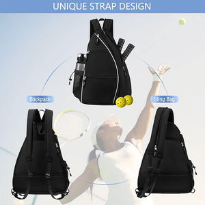 OEM Custom RPET reversibili zaino per le donne di lusso sport all'aria aperta palestra Pickleball Paddle zaino <span class=keywords><strong>con</strong></span> marsupio sottaceto - Product Image 3