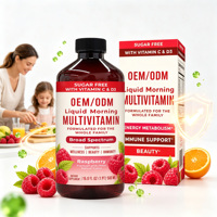 Multivitamine liquide en marque blanche OEM/ODM avec vitamines C, D3, E et B12 pour femmes adultes et enfants - Soutien immunitaire et végétalien