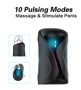 Meilleure vente sur Amazon Coupe d'exercice de masturbation vibrante à <span class=keywords><strong>action</strong></span> pulsée pour homme - Product Image 3
