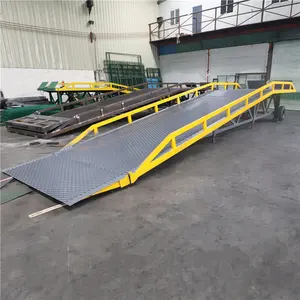 8 ton 10 ton hydraulic mobile container loading dock lift ramp for forklift