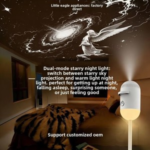 Proiettore di <span class=keywords><strong>Stelle</strong></span> Trendy, Luce <span class=keywords><strong>Notturna</strong></span> USB Mini, <span class=keywords><strong>Lampada</strong></span> Decorativa Minimalista Moderna per Camera da Letto - Product Image 3