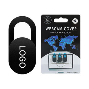 Cache-caméra coulissant ultra-fin en plastique avec logo OEM personnalisé, lot de 3 autocollants de confidentialité pour <span class=keywords><strong>téléphone</strong></span>, smartphone, ordinateur portable et tablette - Product Image 2