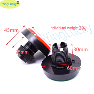 โคมไฟ LED ขนาดใหญ่60มม. ปุ่มอาร์เคดสวิตช์แบบกดพลาสติกภาษาอังกฤษสำหรับปลั๊กแบบ US ใช้แบตเตอรี่สำหรับเครื่องเล่นวิดีโอเกม - Product Image 5