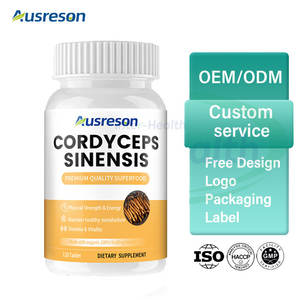 Ausreson OEM <span class=keywords><strong>Cordyceps</strong></span> Sinensis Ekstrakt Kapsülleri Sağlık Ürünü Takviyesi <span class=keywords><strong>500mg</strong></span> Kurutulmuş <span class=keywords><strong>Cordyceps</strong></span> Sinensis Mantarı Kapsülleri - Product Image 6