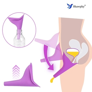 Dispositivo Urinario Femminile Riutilizzabile OEM, Imbuto per Urinare Pieghevole in Silicone per Campeggio, Viaggi e Emergenze - Product Image 2