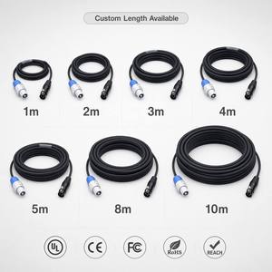 <span class=keywords><strong>Cable</strong></span> híbrido PowerCON a XLR <span class=keywords><strong>de</strong></span> 3 pines personalizado para estación <span class=keywords><strong>de</strong></span> alimentación <span class=keywords><strong>de</strong></span> bajo voltaje <span class=keywords><strong>de</strong></span> cabezales móviles, 1M-10M, cobre puro, cubierta <span class=keywords><strong>de</strong></span> PVC, <span class=keywords><strong>de</strong></span> fábrica OEM - Product Image 4