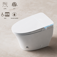 Bidet électrique intelligent CUPC ADA US ETL à fixation au sol avec couvercle automatique et télécommande