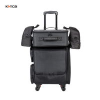 Sac de voyage à roulettes pour maquillage Candy Zipper, 4 en 1, valise à roulettes en nylon, capacité moyenne, trousse de maquillage, maquilleur