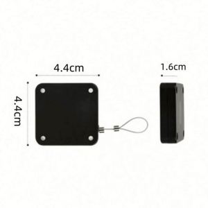 Cierre Automático para Cortinas Metálicas sin Perforaciones con Sensor de Tensión de 500G, Negro, 1m de Longitud, Diseño Art Deco, Tamaño Personalizable - Product Image 6