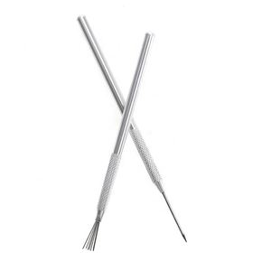 Kit de 2 outils de sculpture en poterie DIY pour nail art, aiguilles en acier inoxydable pour texture et détails en argile et céramique, pour modélisation DI0006 - Product Image 1