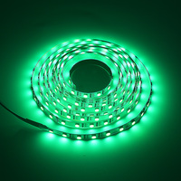 Bande LED flexible RGB 5050 double face, 20 m, 60 LED/m, DC24V, découpable, pour éclairage décoratif d'armoires intérieures