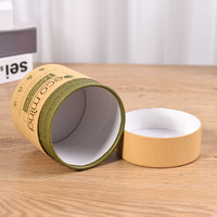Cylindre en carton personnalisé Boîte d'emballage de thé-café en vrac Emballage tube rond en papier kraft