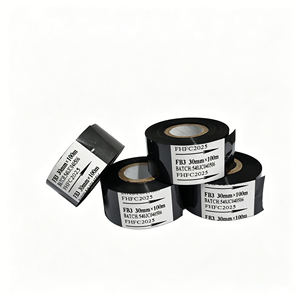Feuille de marquage à chaud noire 25*100 30*100 35*100mm, carbone de codage par transfert thermique pour étiquette compatible PET <span class=keywords><strong>Youna</strong></span> - Product Image 1