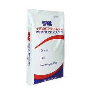 Grado di costruzione idrossipropilmetilcellulosa Hpmc agente chimico ausiliario addensare e trattenere l'acqua raffinata cotone bianco