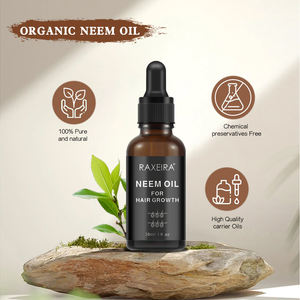 Venta al por mayor de etiqueta privada 100% puro orgánico natural prensado en frío aceite de neem verde crecimiento del cabello aceite esencial para el crecimiento del cabello 30ml - Product Image 3