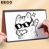 Bloc-notes effaçable à sec portable A5 en PU réutilisable pour le bureau, la maison, l'école