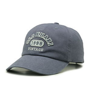 Casquette de baseball non structurée en coton lavé, 6 panneaux, avec logo brodé personnalisé, impression en relief, tissu Oxford - Product Image 5