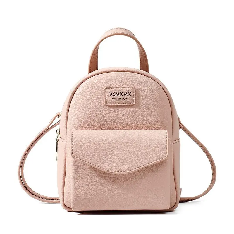Korean style luxury girls mini backpack,handbags women mini fancy backpack,cute pu leather pink mini female backpack