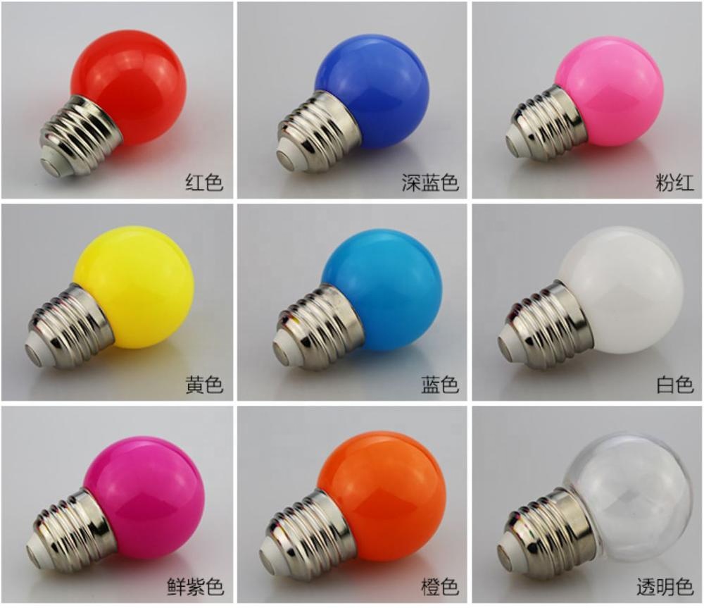G45 E27 B22 LED Bulb - Multicolor SMD2835 1W-3W Christmas Decoration Light