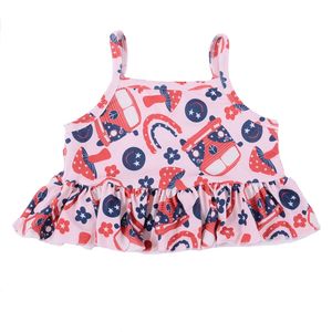 Nouvelle collection : Ensemble short et débardeur imprimé pastèque et léopard pour bébés filles – Vêtements décontractés - Product Image 4