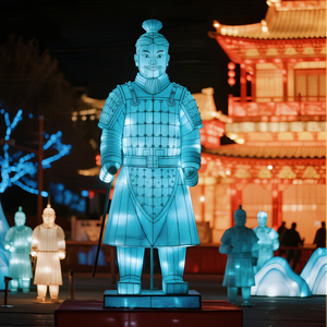 Tùy chỉnh Terra Cotta chiến binh đèn lồng người lính cổ hình ánh sáng cho lễ Tạ ơn triển lãm Bảo tàng văn hóa du lịch bán - Product Image 5