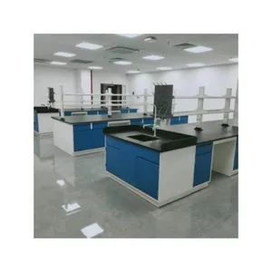 带聚丙烯水槽的微生物实验室抗酸钢木材实验室桌