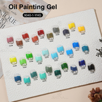 Vernis à ongles UV haute pigmentation longue tenue style peinture à l'huile