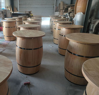 Table de bar en bois de vin d'affichage de 101cm