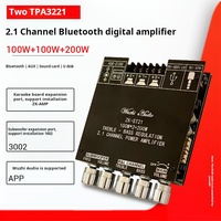 Carte amplificateur de puissance ST21 BT avec subwoofer 2.1 canaux 100W 2 + 200W 12V-30V Module amplificateur de puissance audio avec aigus et basses