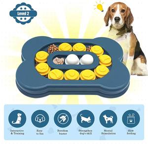 A forma di osso puzzle per animali domestici giochi IQ Training Slow Feeder Dispenser di cibo per cani per l'addestramento di giocattoli interattivi per cani per animali domestici - Product Image 6