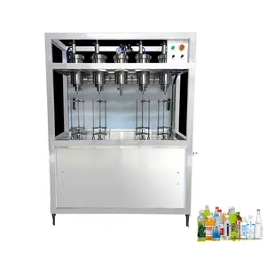 4 heads carbonated beverage stream soda beer can glass bottle filling machine