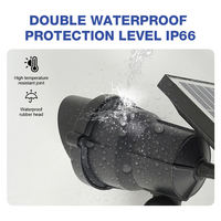 Projecteur LED solaire extérieur 10W pour pelouse, éclairage résistant à l'eau IP65, garantie de 2 ans