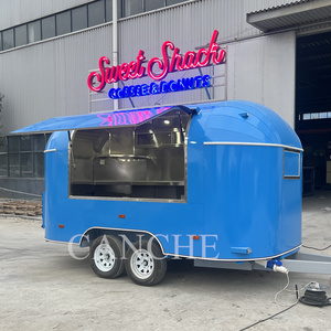 Camion de cuisine mobile en acier inoxydable personnalisé, vente chaude, entièrement équipé pour la crème glacée, la pizza, la restauration, la friteuse, les en-cas - Product Image 1