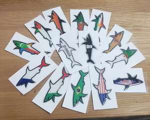 สติกเกอร์ตกแต่งลายการ์ตูนกันน้ำสุดฮิตธีม Paul and Shark จาก Algeria จำนวน 25 ชิ้น จัดส่งเร็ว - Product Image 5