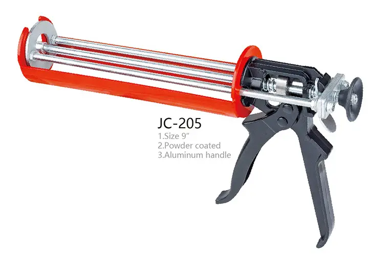 Код: JC-204 силиконовый герметик пистолетом с порошковым покрытием шпалерные ножницы с алюминиевой ручкой из шприц для заделки швов
