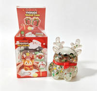 Jouets de Noël Père Noël en Maltose, Jouets à Presser à Remontée Lente en Forme d'Arbre de Noël, Jouets Sensoriels de Décompression, Cadeaux