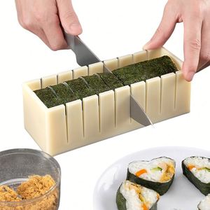 Kit de fabrication de sushi DIY, outil pour faire des sushis, machine à rouler le riz, moule à sushi, accessoires de cuisine pour rouler les légumes et la viande, gadgets. - Product Image 2