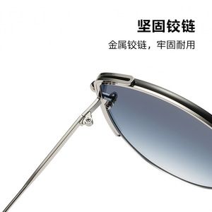 Lunettes de soleil JS8562, monture en métal et nylon, protection UV400, unisexes, pour la conduite et les activités de plein air - Product Image 4