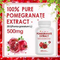 Capsules d'extrait de grenade, complément alimentaire naturel à base de plantes pour la protection antioxydante et le soutien immunitaire