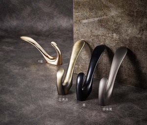 Phong Cách Hiện Đại Áo Và Mũ Quần Áo Tường Móc Đôi Ngạnh Kẽm Hợp Kim Nhiệm Vụ Nặng Nề Móc Khăn Gắn Móc - Product Image 1