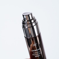 BORAN Flacon pulvérisateur vide en plastique PET 50ml/100ml, finition chrome électrolytique, brume fine, pour cosmétiques et toniques, rechargeable, couleur personnalisable